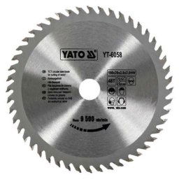 Lame de scie circulaire Yato 160 mm - 48 t - diamètre intérieur 20 mm