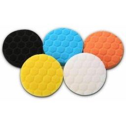5Pcs 125mm Tampons de Polissage pour Voiture, Hex Logic Polissage Pad Éponge de Polissage, Tampons
