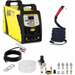 Découpeur Plasma Professionnel Air igbt Allumage Arc Pilote ≤ 34 mm 400V 125A - Bleu, Argent, Blanc