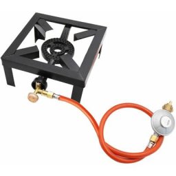 8KW anneau de cuisson au gaz brûleur en fonte grand extérieur réchaud à gpl cadre en fer Portable