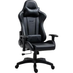 Acer Gaming - Fauteuil Gaming Acer Fiber - Elegant et moderne - Aspect Carbone - Noir