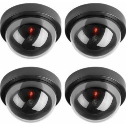 Ontway - Caméras factices avec Panneau Solaire, Fausse de Sécurité Caméra cctv avec led Lumière