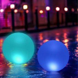 2 Éclairage Pour Piscine Flottant led 20CM,Globe étanche Lampe Flottante IP68,Lampe de Nuit à del