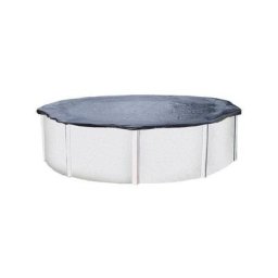 Trigano - Bâche d'hivernage pour piscine ronde ø 3,65 à 4,10 m - Gris