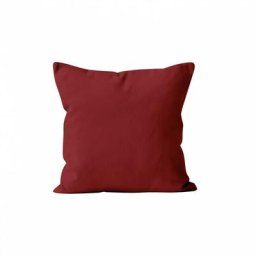 Housse de coussin unie 40x40 cm ALIX rouge, par Soleil d'ocre - Rouge
