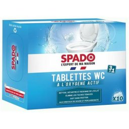 Wc oxygene actif tablette 25gx10 - Spado
