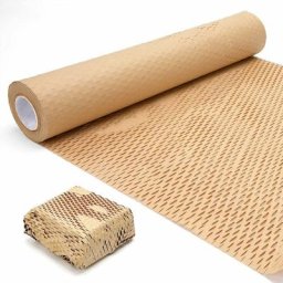 Papier d'emballage en Nid Papier Kraft de Emballage écologique 30cm30m Rouleau de Brun Papier