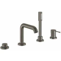 Grohe - Essence Façade pour combiné monocommande 4 trous montage avec ou sans châssis Hard Graphite