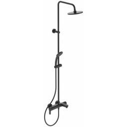 Ideal Standard Cerafine O - Set de douche avec mitigeur de bain, 200 mm, 1 jet, noir BC749XG