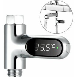 Compteur d'eau à affichage led Thermomètre de douche numérique Moniteur de température de bain