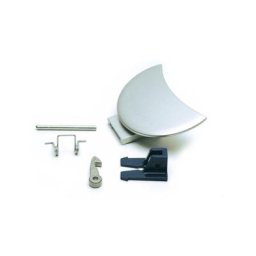 Poignee complete de porte silver pour lave linge Indesit C00196287