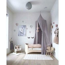 Svkbjroy - Ciel de Lit Enfant Moustiquaire pour Enfants Décoration de Chambre d'enfant Baldaquin de