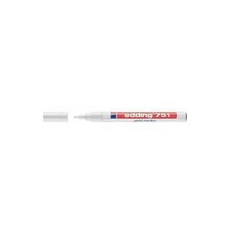 Edding - Marqueur Lackmarker 751 blanc largeur de trait 1 - 2 mm pointe ronde