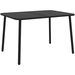 Vidaxl - Table de jardin anthracite 110x80x71 cm acier n/a