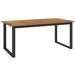 Vidaxl - Table de jardin et pieds en forme de u 180x90x75 cm bois acacia n/a