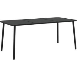 Vidaxl - Table de jardin anthracite 165x80x71 cm acier n/a