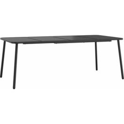 Vidaxl - Table de jardin anthracite 200x100x71 cm acier n/a