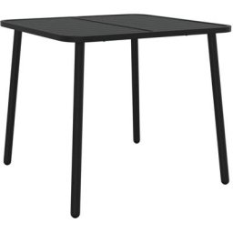 Vidaxl - Table de jardin anthracite 80x80x71 cm acier n/a