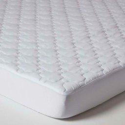 Homescapes - Protège-matelas luxueux à grands bonnets, 160 x 200 cm - Blanc