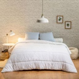 Couette Anti-acariens Eté - 220x240cm Bleu Calin