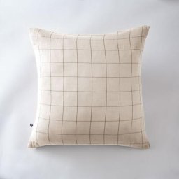 L'effet Papillon - Taie d'oreiller gaze de coton 60 x 60 cm gaïa match pampa Naturel - Naturel