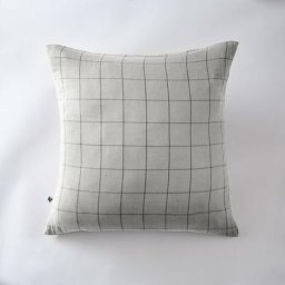L'effet Papillon - Taie d'oreiller gaze de coton tissée 60 x 60 cm Gaia Match Gris - Gris