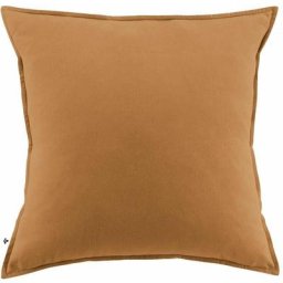 Hedda - Taie d'Oreiller 63x63cm Flanelle de Coton Coloris Camel - Marron