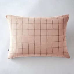Taie d'oreiller gaze de coton tissée 50 x 70 cm Gaia Match Rose clair - Rose clair