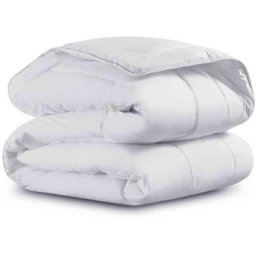 Couette Simmons enveloppe percale 4 saisons 350g - 240x220 - Blanc