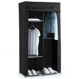 Armoire penderie modulable tissu noir - 5 five simply smart - Noir