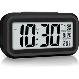 Réveil numérique, Horloge numérique led avec Affichage de la température, Fonctionnement à Piles,