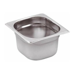 Bac Gastronorme gn 1/6 - 2,4 l - p 150 mm - Argent / Inox