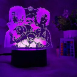 Naruto 3d Illusion Light 3d Night Light Réglable Sept Couleurs Lumière Cadeaux Pour Enfants Anime
