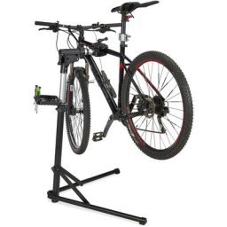 Relaxdays Pied d'atelier pour vélos, guidons, cadres de 25 à 40mm, 30 kg max, hauteur ajustable,