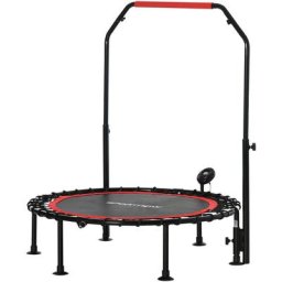 Trampoline de Fitness/gym réglable pliable haute performance Ø102 cm élastiques Bungee écran LED