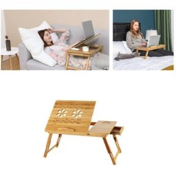Table de lit pliable en bambou pour pc portable inclinable 663530cm - Guoyihua
