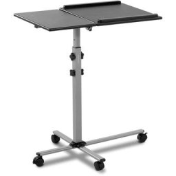 Fromm&starck - Table Ordinateur Portable Tablette Hauteur Réglable Sur Roulettes Inclinable - Noir