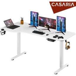 Casaria - Bureau électrique réglable en hauteur avec écran lcd 73-118cm bureau assis debout