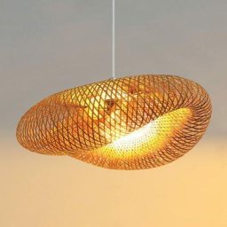 Suspension Lampe Vintage Pendentif Main Naturelle Lampe Suspendue En Bambou Nostalgique E27 Lampes
