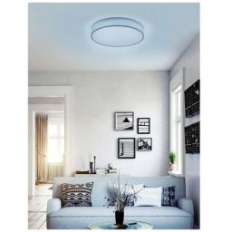 Trio Lighting - Plafonnier Diamo Blanc 1x40W smd led - Blanc