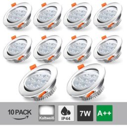 Lot de 10 Spots Encastrable spots à encastrer Blanc froid led spots orientables éclairage plafond