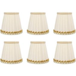 6 Pièces Petit Abat-jour Tissu Abat-jour Moderne Tissu Couvercle de Lampe Installation Facile pour