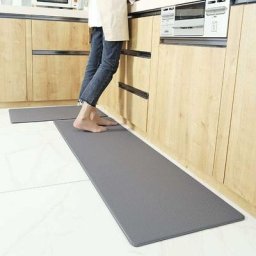 Cuisine Ensemble Tapis de 1 Pièces Non-Slip Paillasson Tapis Runner Pu En Cuir Souple Tapis de Sol