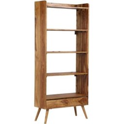Bibliothèque Bois massif de Sesham 75 x 30 x 170 cm Vidaxl Brun