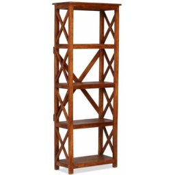 Bibliothèque Bois massif d'acacia et finition miel 60x30x160 cm Vidaxl n/a