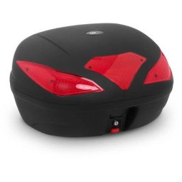 MSW - Top Case Scooter Topcase Universel Valise Coffre Quad Moto Scooter Platine 62l - Bleu, Argent