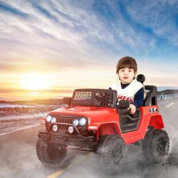 Voiture électrique pour enfants, 2 sièges d'enfants télécommandés 2.4G, 2 voitures électriques de