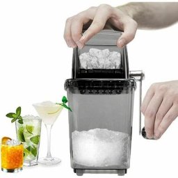 Manueller Eiscrusher Broyeur à glace rotatif Cocktails Slush Machine à glace pilée Smoothies