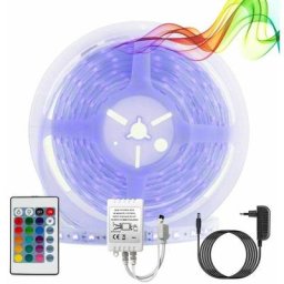 Barcelona Led - Kit ruban led rgb de 5m avec alimentation, télécommande et contrôleur, compatible