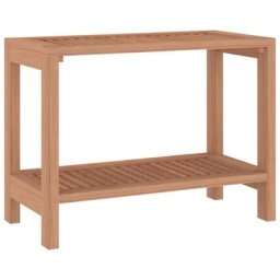 Banc de douche - Meuble de rangement de salle de bain - 60x30x45 cm Bois massif de teck BV483072